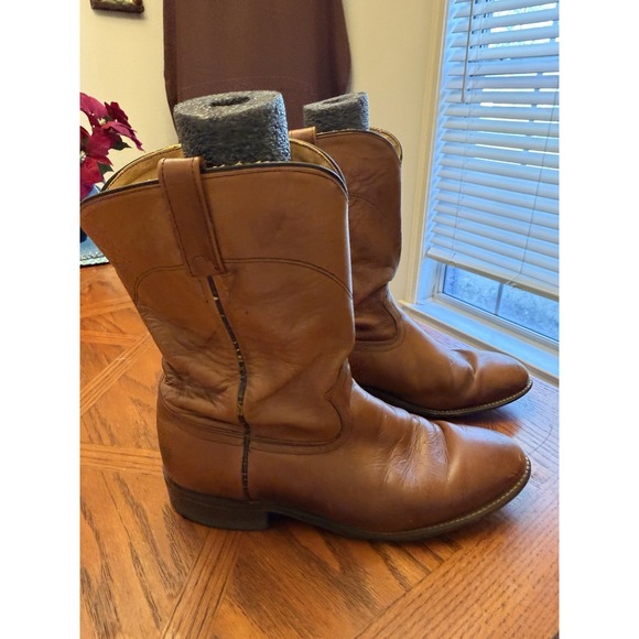 Acme Boots Mens 10.5 D Brown Leather Cowboy Western Vintage USA 15705 - Picture 4 of 8